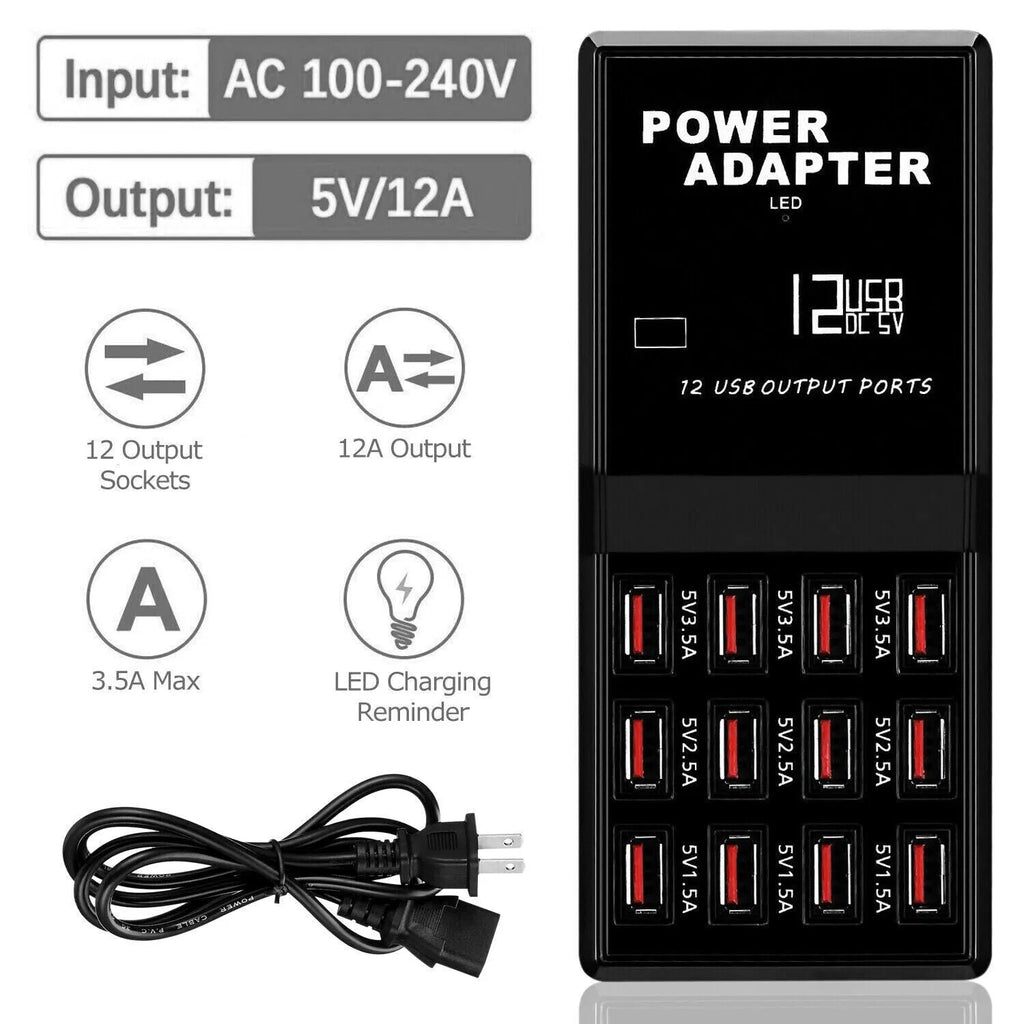 12-Port USB Charging Station – Charge the Whole Family's Devices at Once – image 3