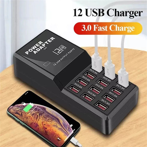 12-Port USB Charging Station – Charge the Whole Family's Devices at Once – image 2