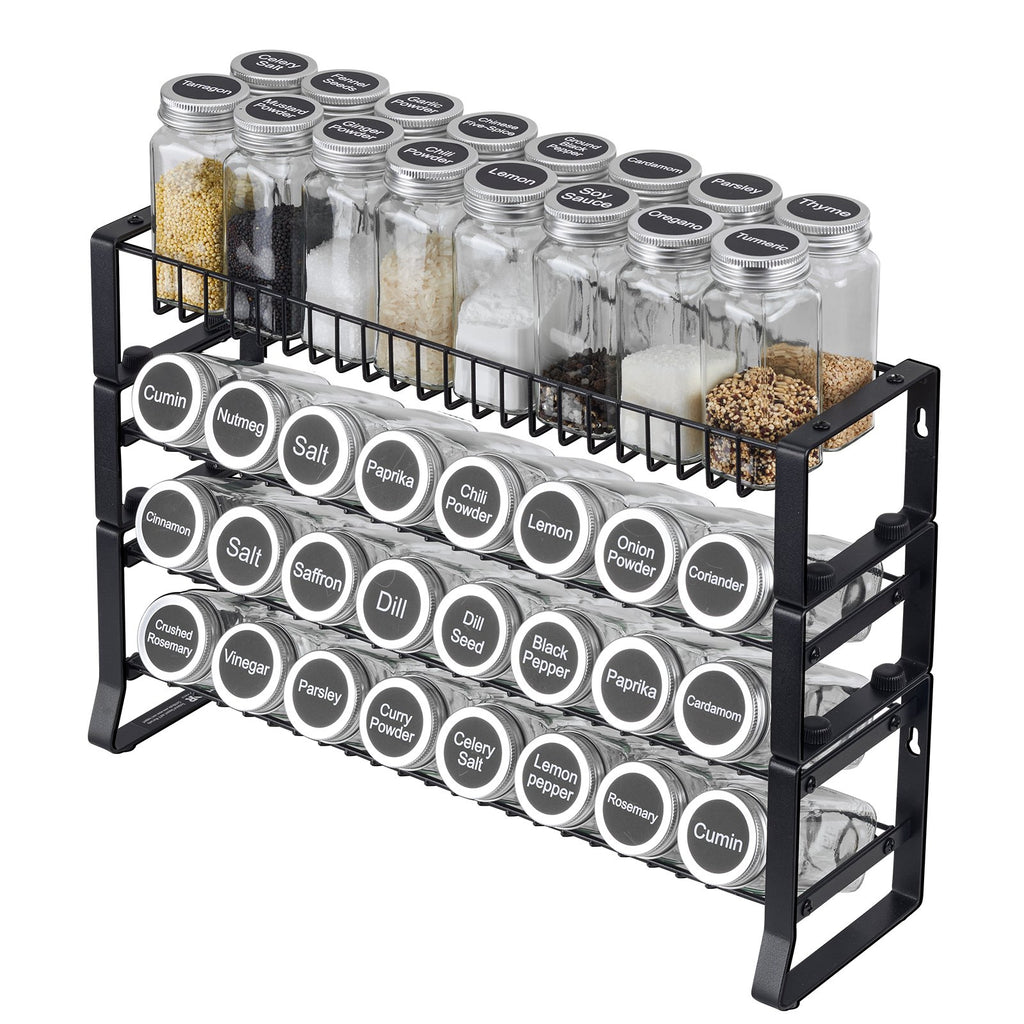 4-Tier Spice Rack Organizer for Cabinet or Countertop (18 × 11 in) – image 6
