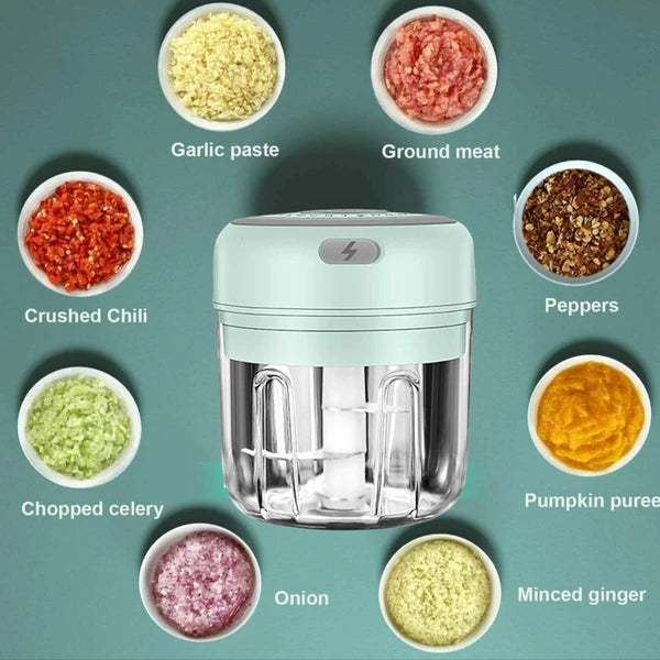 Electric Mini Garlic Chopper 300 ml – USB Rechargeable – image 5