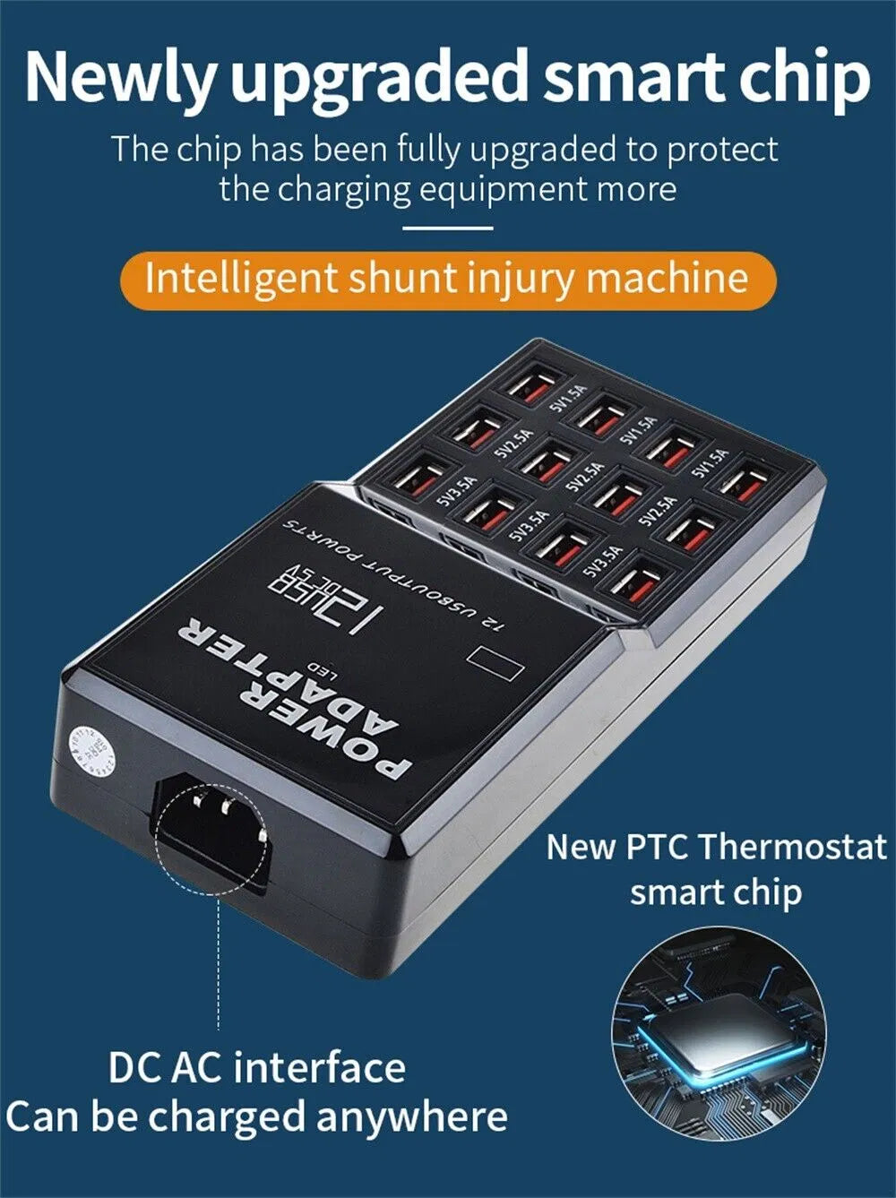 12-Port USB Charging Station – Charge the Whole Family's Devices at Once – image 4